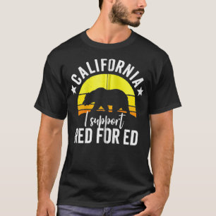 Red for Ed California I Support #redfored Zip  T-Shirt