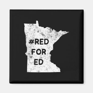 Red For Ed Minnesota Teacher Public Education For Magnet