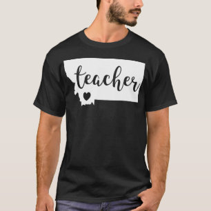 Red For Ed  Montana Teacher Public Education  T-Shirt