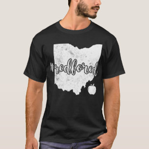 Red For Ed  Ohio Teacher Public Education _1  T-Shirt