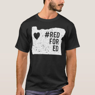 Red For Ed Oregon State Teacher RedforEd T-Shirt