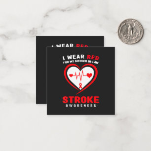 Red For My Mother In-Law Stroke Card