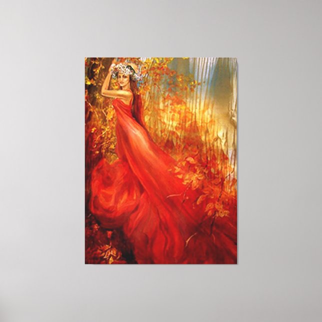 Red Forest  Canvas Print (Front)
