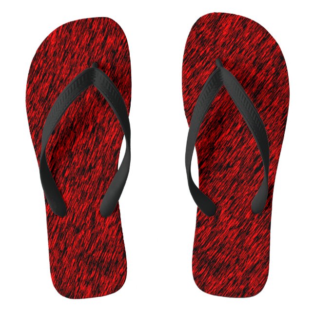 "Red Forest"  Flip Flops (Footbed)