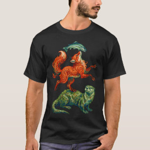 Red Fox And River Otter T-Shirt