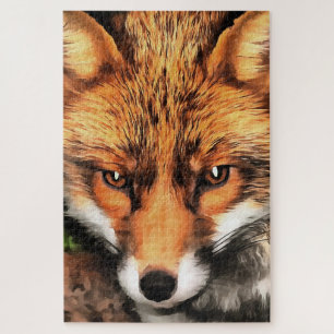 Red Fox Beautiful Wildlife Art Jigsaw Puzzle