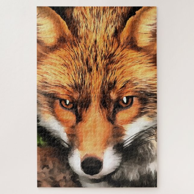 Red Fox Beautiful Wildlife Art Jigsaw Puzzle (Vertical)