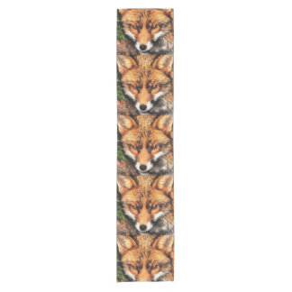 Red Fox Beautiful Wildlife Art Short Table Runner