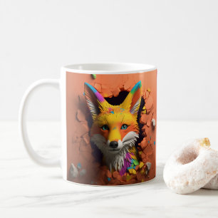 Red Fox Breaking Out Coffee, Tea, Cocoa Mug, Cup