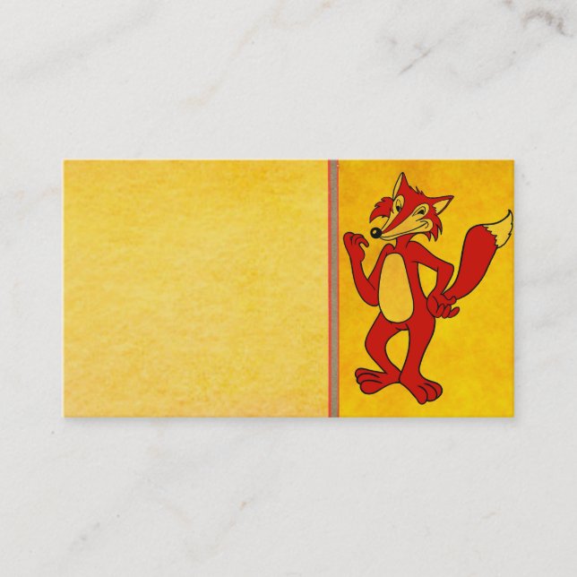 Red Fox Business Card (Front)