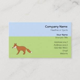 Red Fox. Business Card