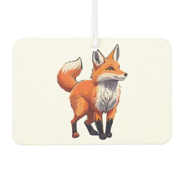 Red fox car air freshener (Front)