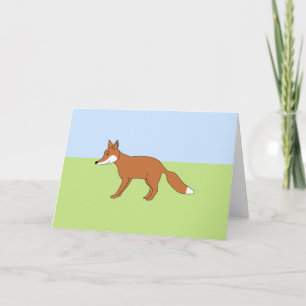Red Fox. Card