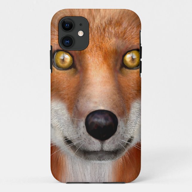 Red Fox Case-Mate iPhone Case (Back)