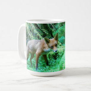 Red Fox Cub Cute Baby Woodland Wildlife Forest Art Coffee Mug