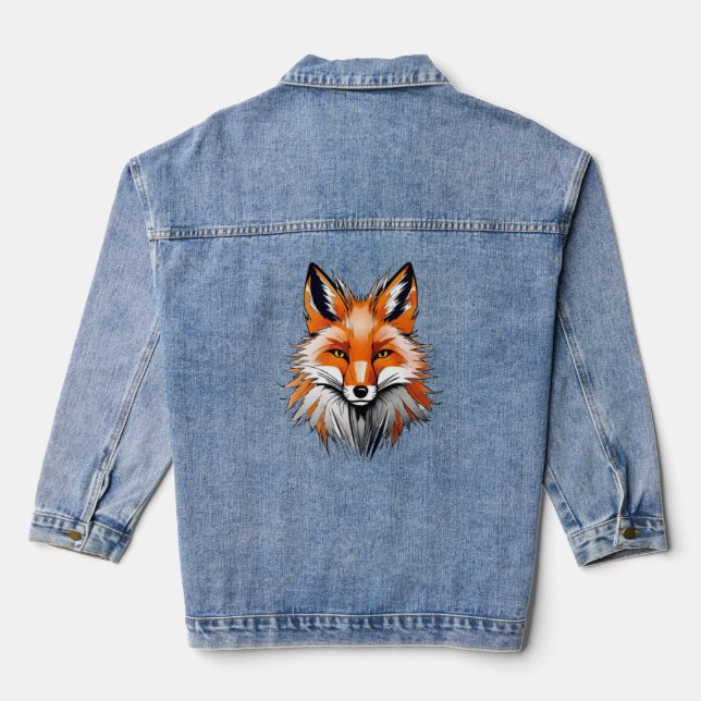 Red Fox Denim Jacket (Back)