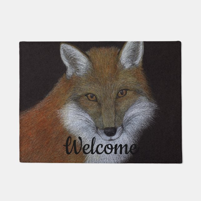 Red Fox Doormat (Front)
