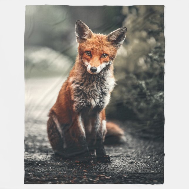 RED FOX FLEECE BLANKET (Front)