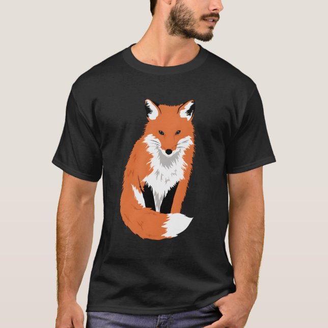 Red Fox Forest Animal T-Shirt (Front)
