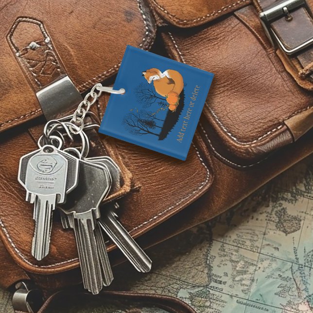 Red Fox Forest Pumpkins Key Ring (Creator Uploaded)