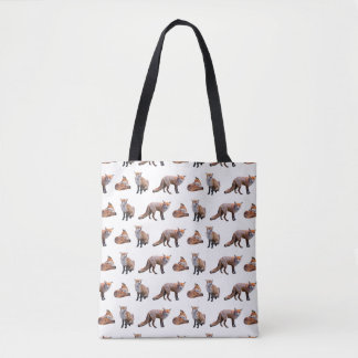 Red Fox Frenzy All Over Print Bag (choose colour)