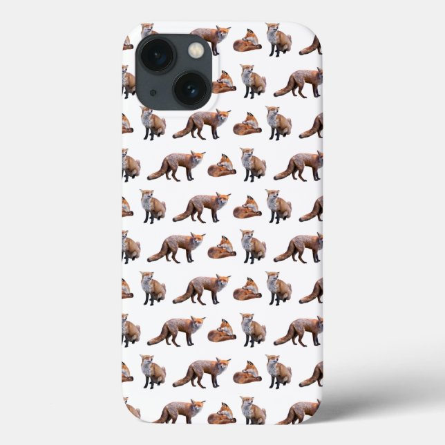 Red Fox Frenzy iPad Mini Case (choose colour) (Back)