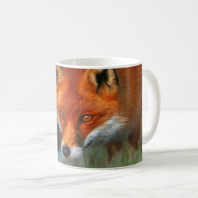 Red Fox Full Animal Mug (Front Right)