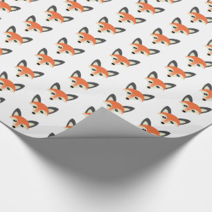 Red Fox - Glossy Wrapping Paper, 30" x 15' Paper