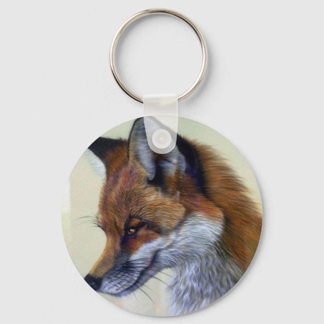 Red Fox (head study) Key Ring (Front)