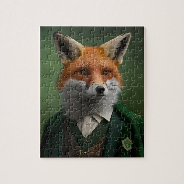 Red Fox in a Green Suit  Jigsaw Puzzle (Vertical)