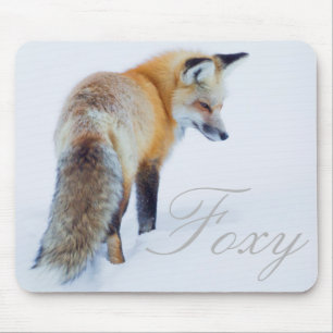 Red Fox in Winter Mouse Mat