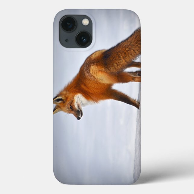 Red Fox in Winter Snow Case-Mate iPhone Case (Back)