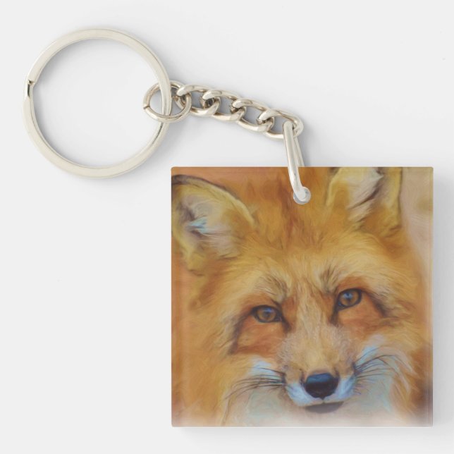 Red Fox Key Ring (Front)