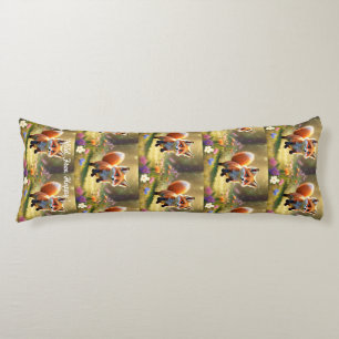 "Red Fox Kit's Antics" Body Cushion