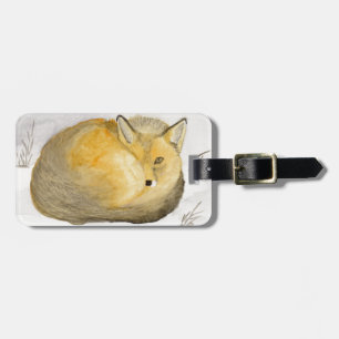 Red Fox Luggage Tag