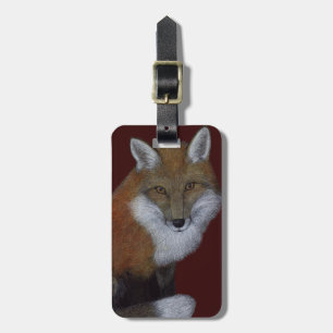 Red Fox Luggage Tag