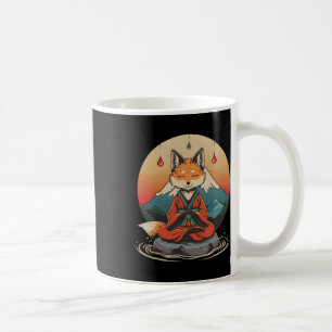 Red Fox Meditation Mountain Yoga Zen Buddha Buddhi Coffee Mug