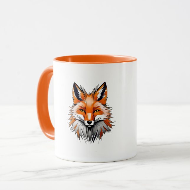 Red Fox Mug (Front Left)