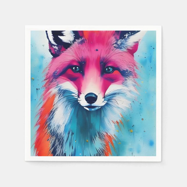 Red Fox Napkin (Front)