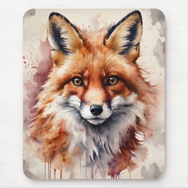 Red Fox No 4  Mouse Mat (Front)