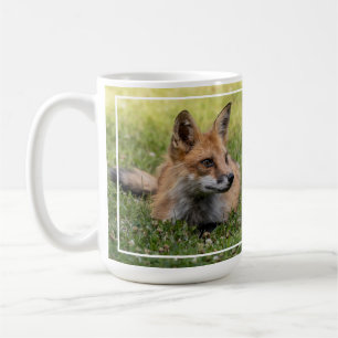 Red Fox On A Bed Of Clover Coffee Mug
