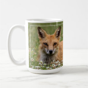 Red Fox On A Bed Of Clover Coffee Mug