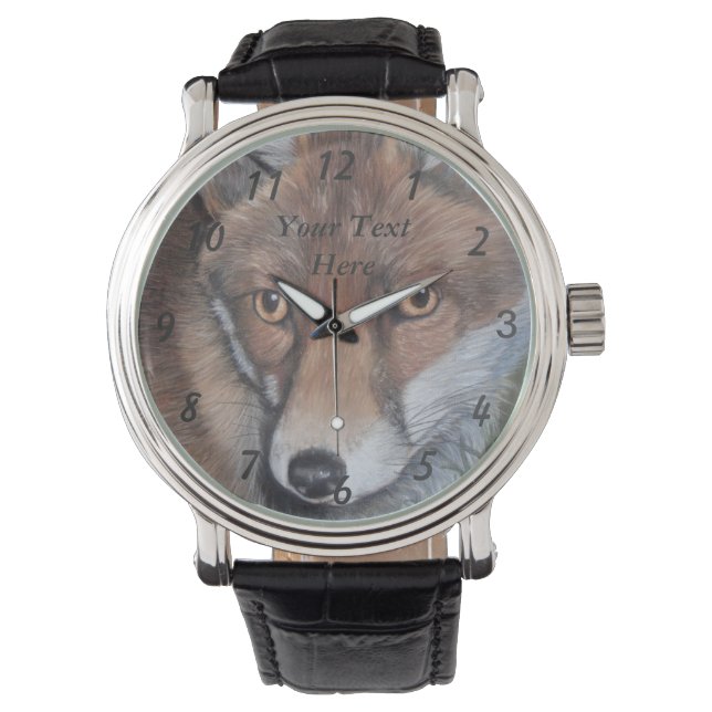 red fox painting full colour cool wildlife watch (Front)