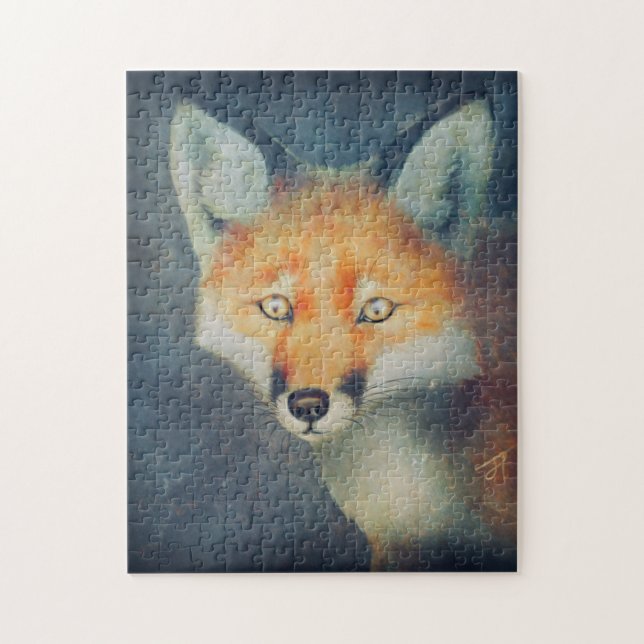 Red Fox Painting Jigsaw Puzzle (Vertical)