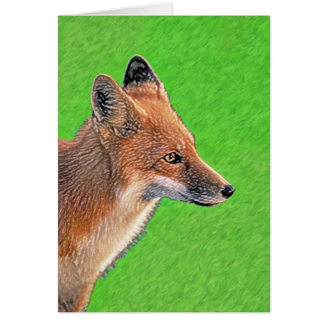 Red Fox Painting - Original Wildlife Art (Front)