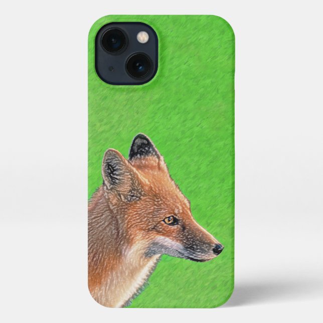 Red Fox Painting - Original Wildlife Art iPhone Case (Back)