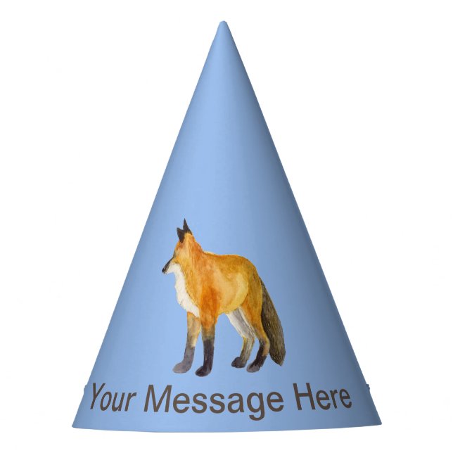 Red Fox Party Hat (Front)