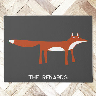 Red Fox Personalised Doormat