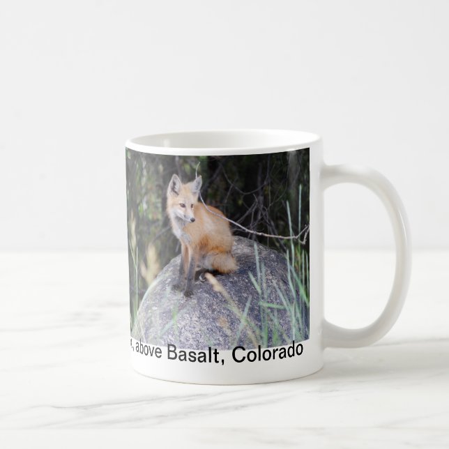 Red fox photo mug (Right)
