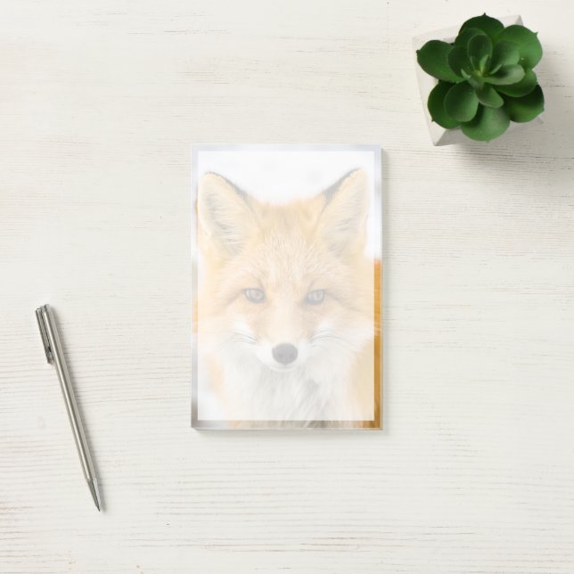 Red Fox Portrait Post-it Notes (Office)
